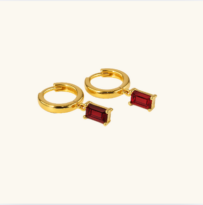 BELLA Gold Birthstone Hoops