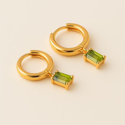 BELLA Gold Birthstone Hoops