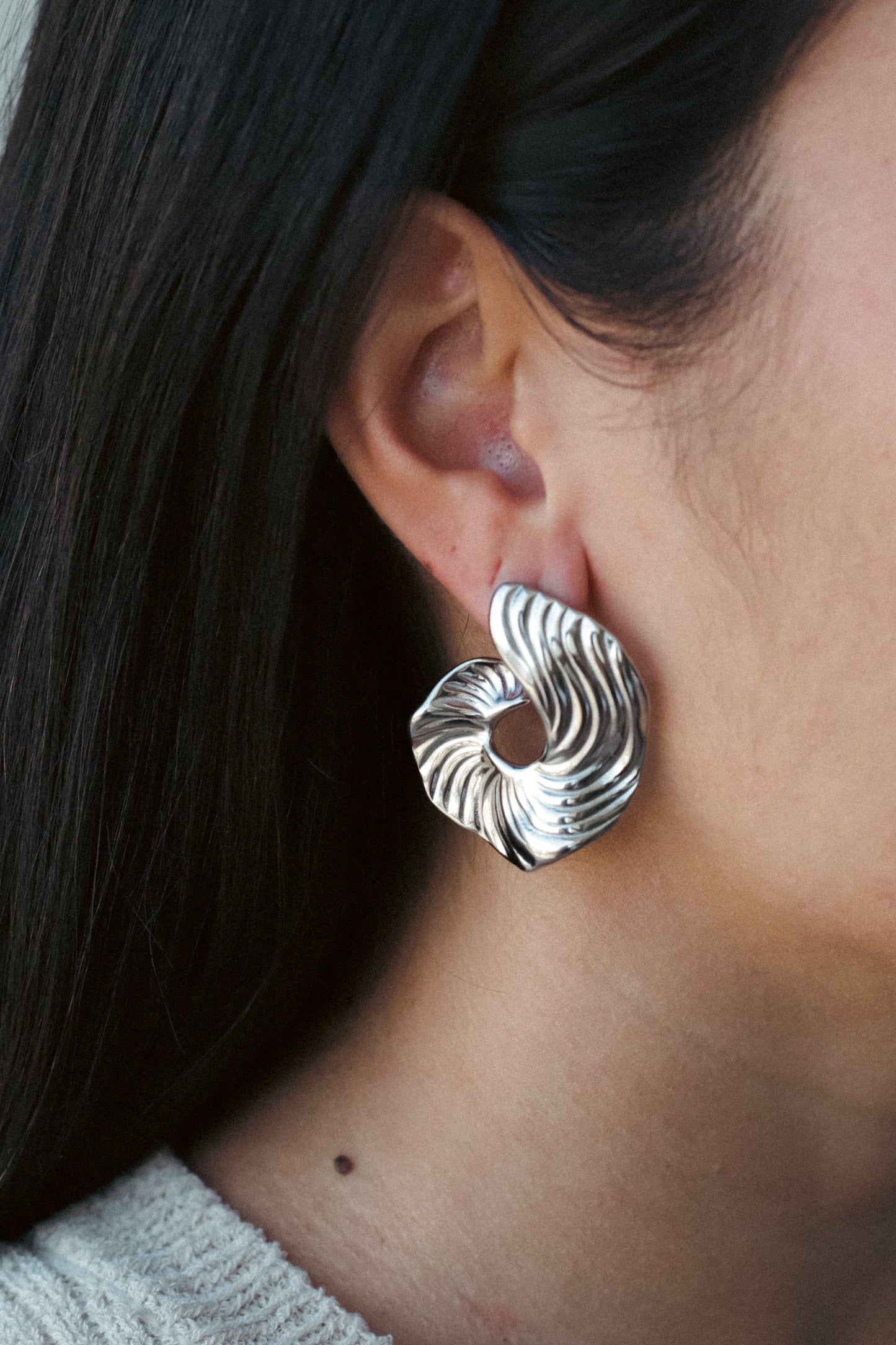 IRIS Gold Sculptural Earrings