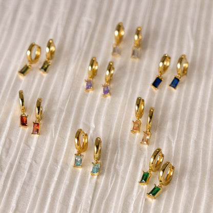 BELLA Gold Birthstone Hoops