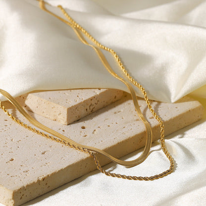 HAILEY Layered Gold Necklace